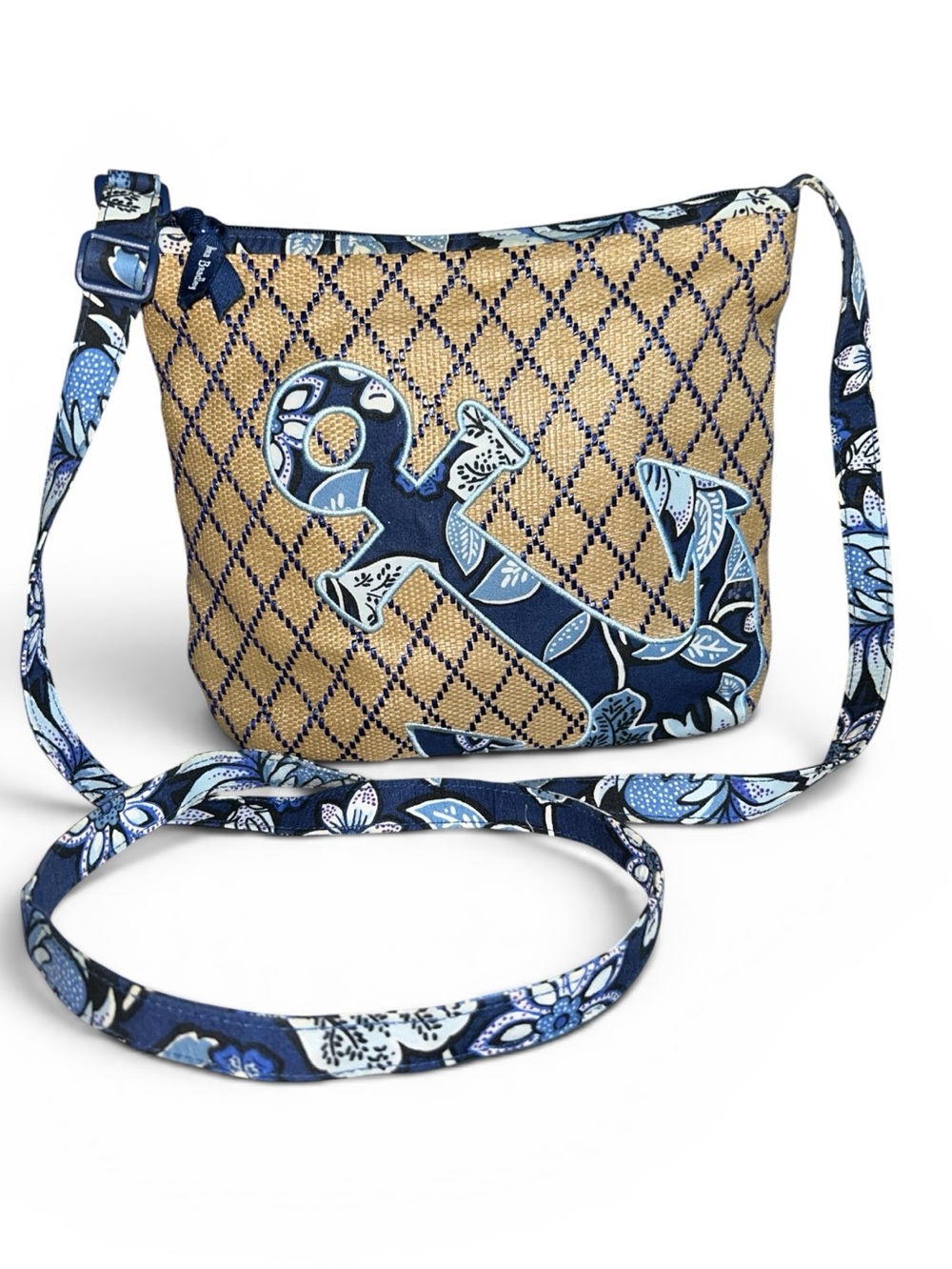 Vera Bradley Tropics Tapestry Anchor Woven Crossbody Bag - Picture 7 of 7